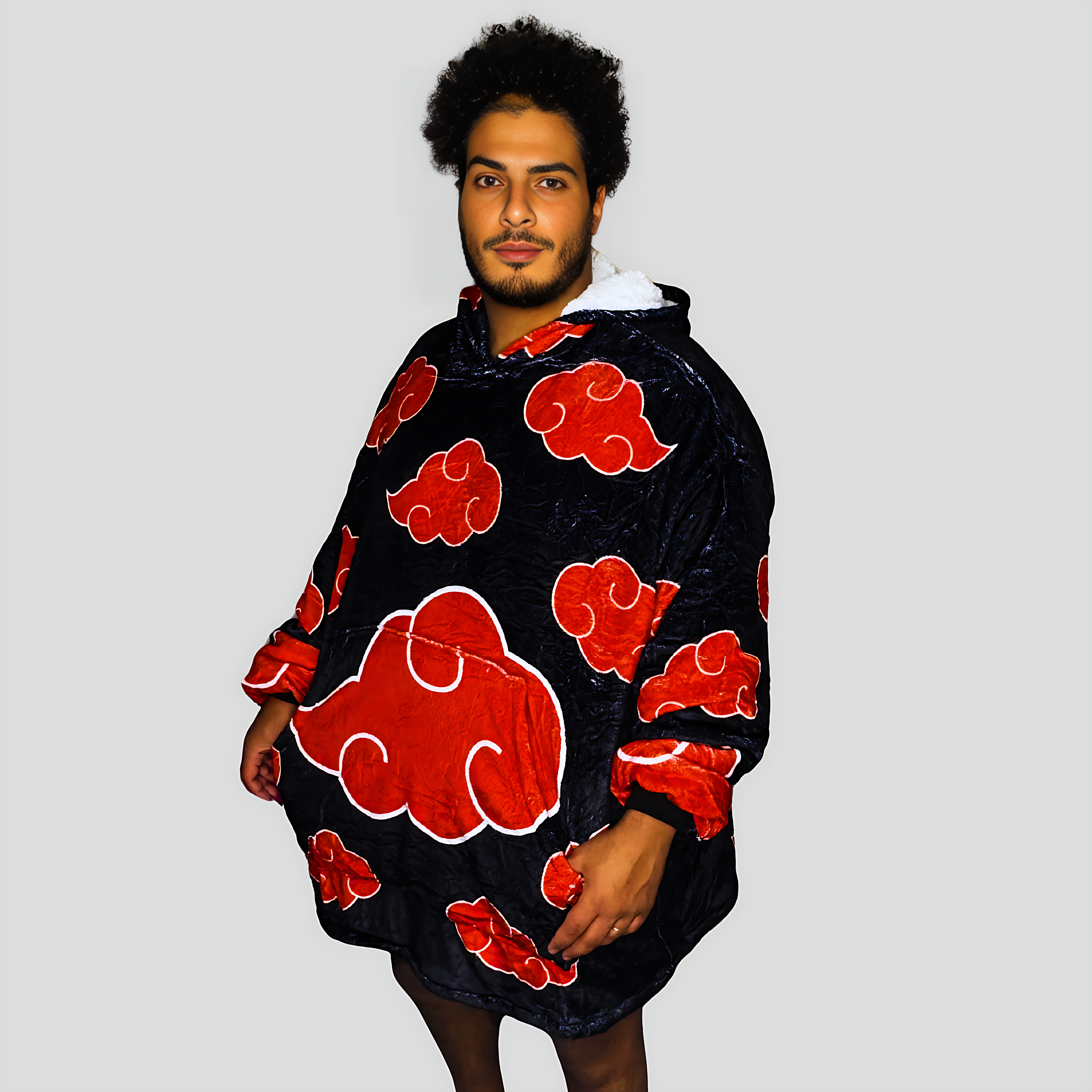 Naruto Itachi Akatsuki Wearable Blanket Hoodie for Kids & Adults | OLM Toys