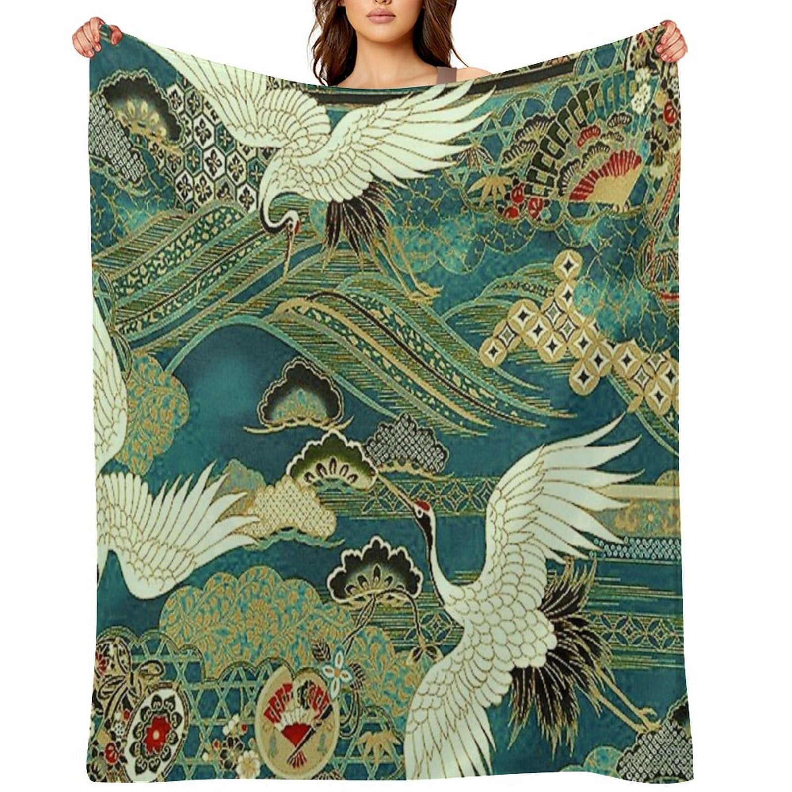 Japanese Dream Throw Blanket