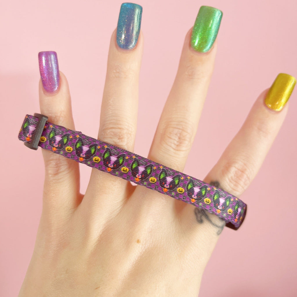 Pixel Noopy Spoopy Break Away Pet Collar