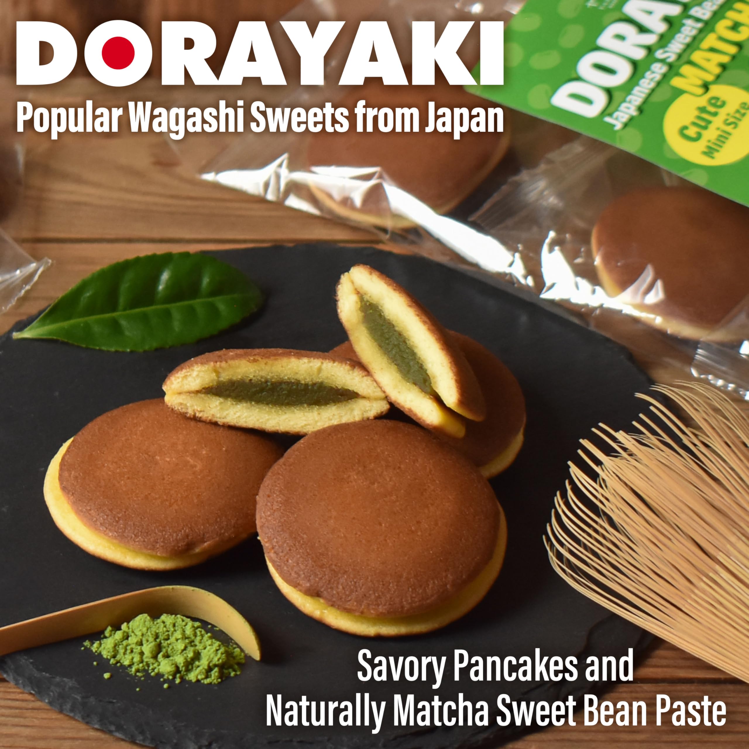 Yamasan Kyoto Uji Dorayaki - Premium Japanese Red Bean Pancakes (6.49 oz)