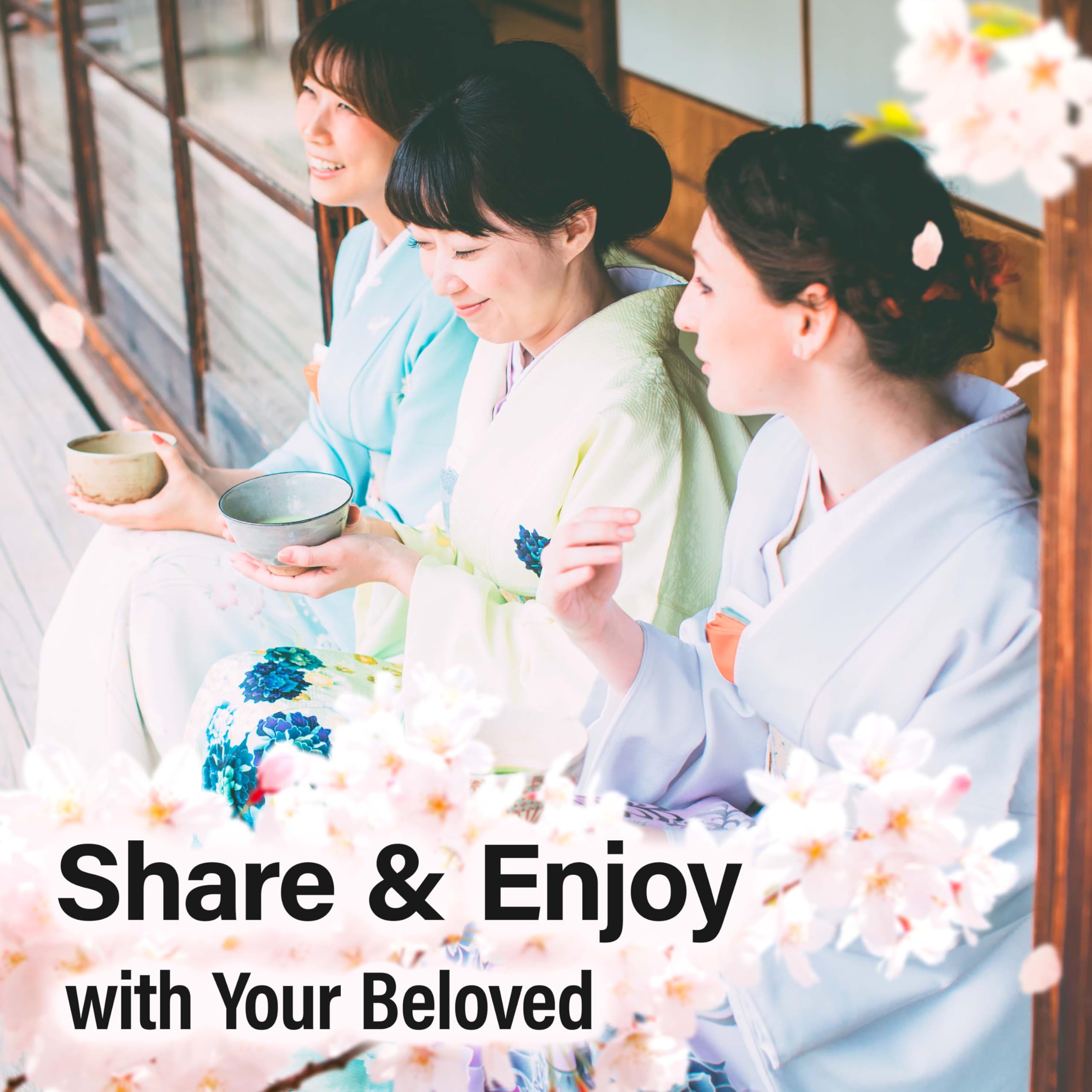 viral Yaasan Kyoto Uji Sakura Mochi Candies - Traditional Japanese Cherry Blossom Rice Cakes (300g)