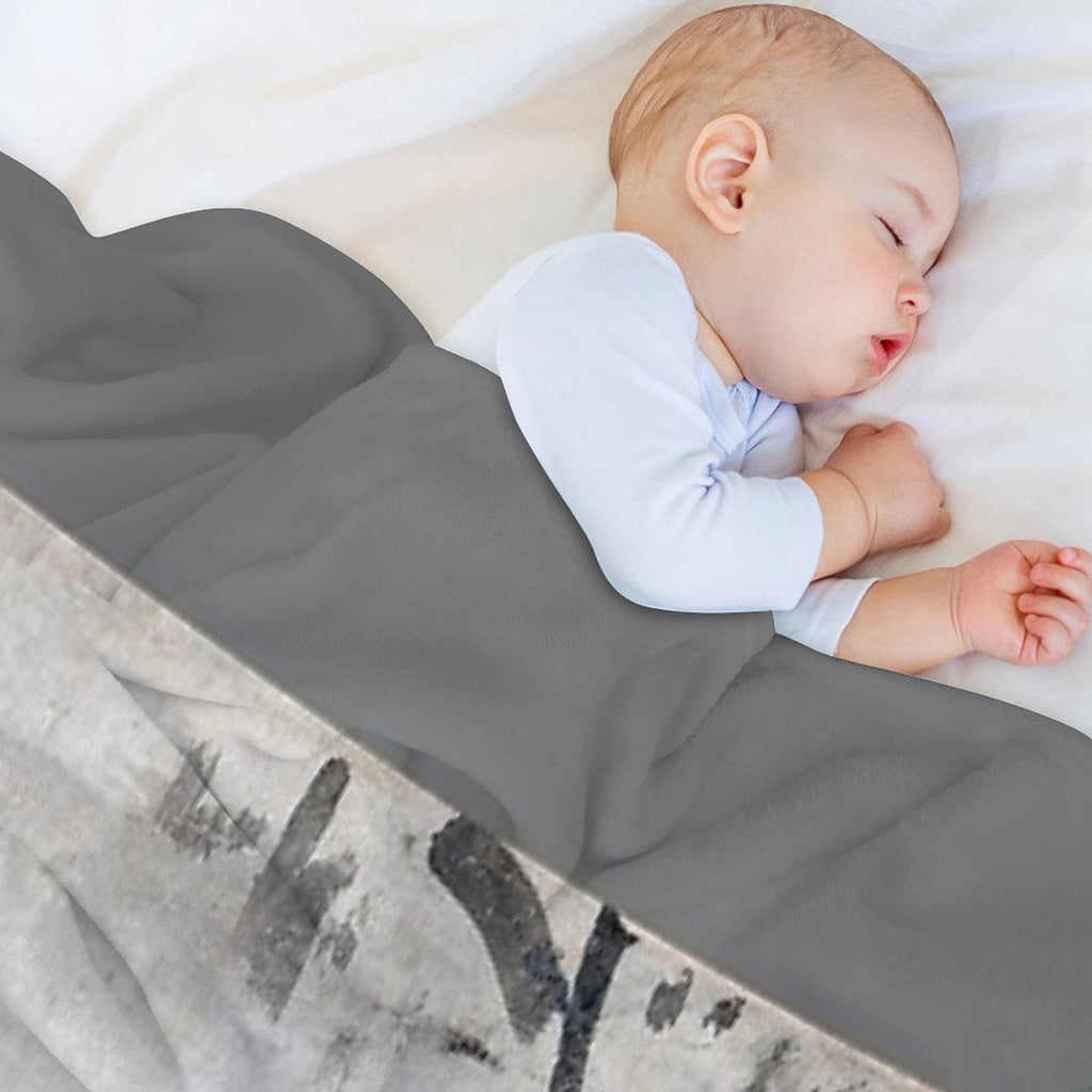 Bird on A Branch (Restored Japanese Artwork) Throw Blanket