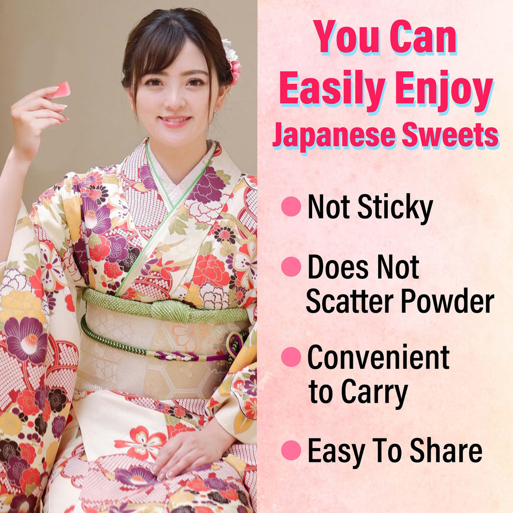 viral Yaasan Kyoto Uji Sakura Mochi Candies - Traditional Japanese Cherry Blossom Rice Cakes (300g)