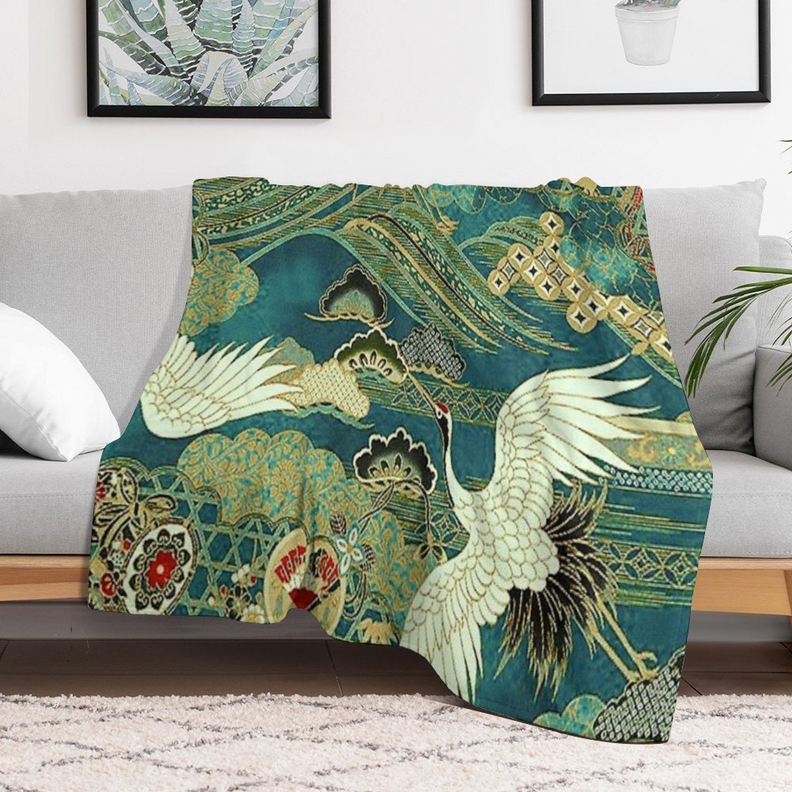 Japanese Dream Throw Blanket