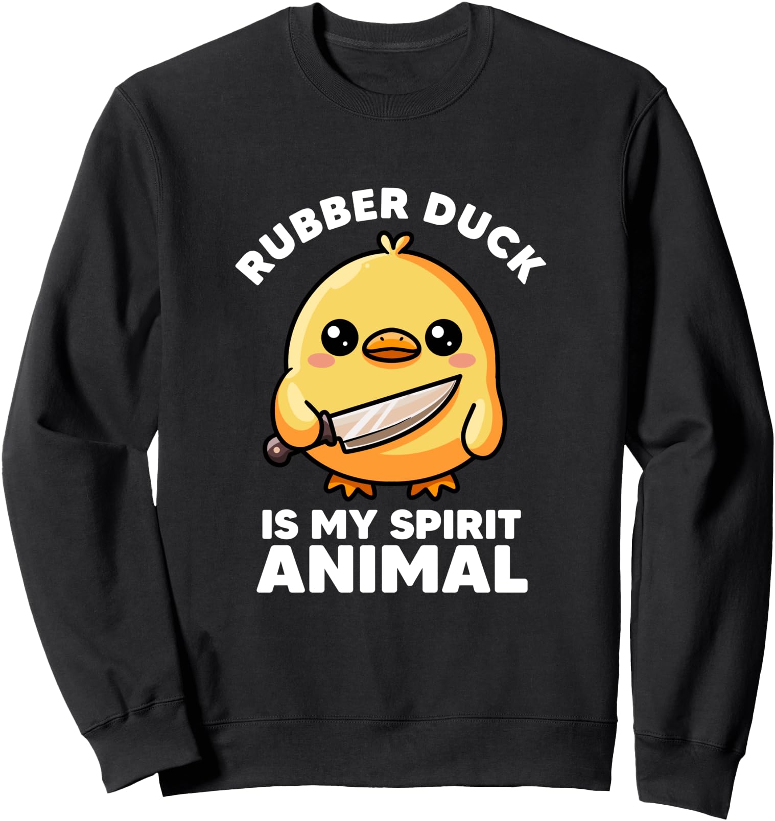 Rubber Duck Is My Spirit Animal I Love Duck Lover Funny Duck Sweatshirt