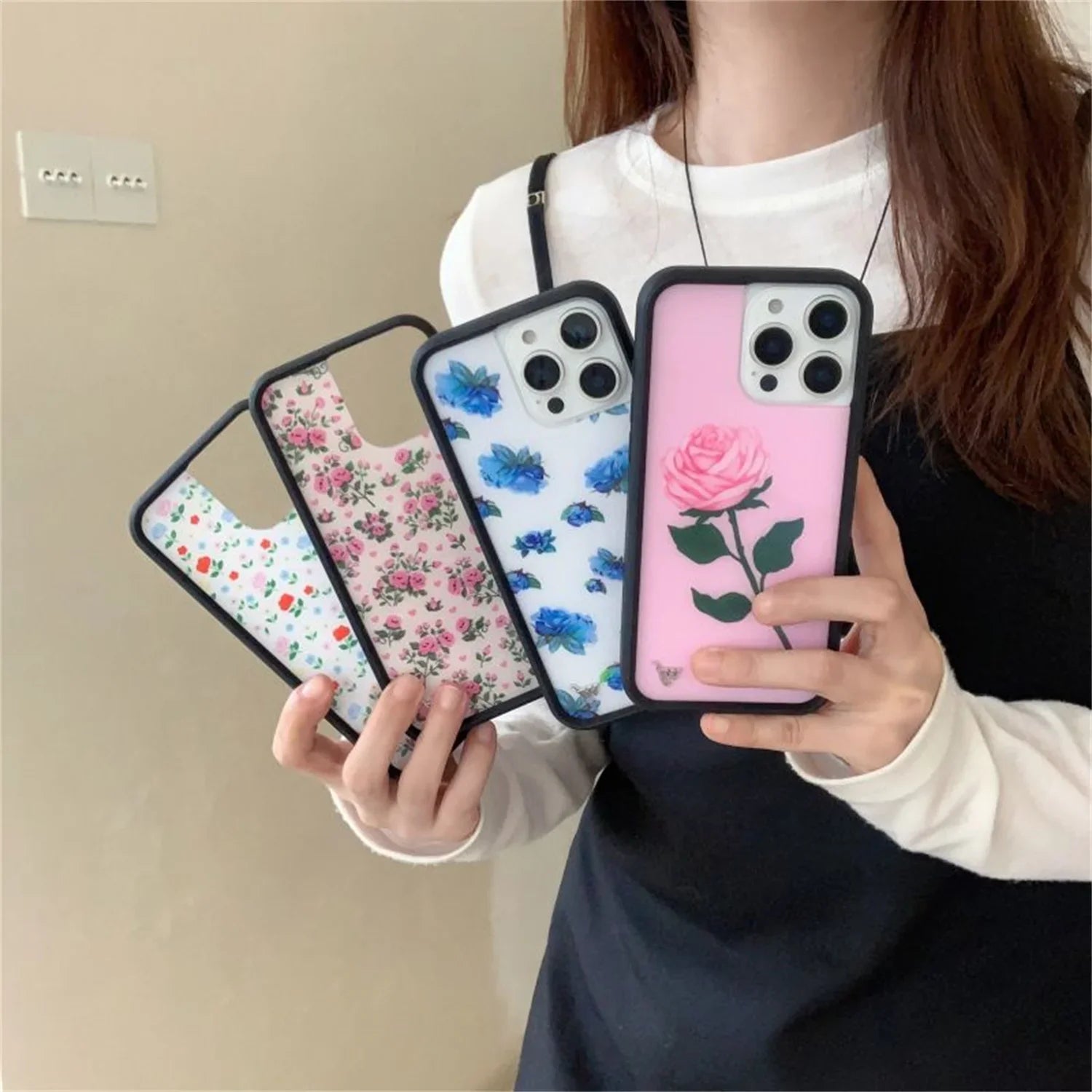Wildflower New 3D Moonlight Rose Phone Case