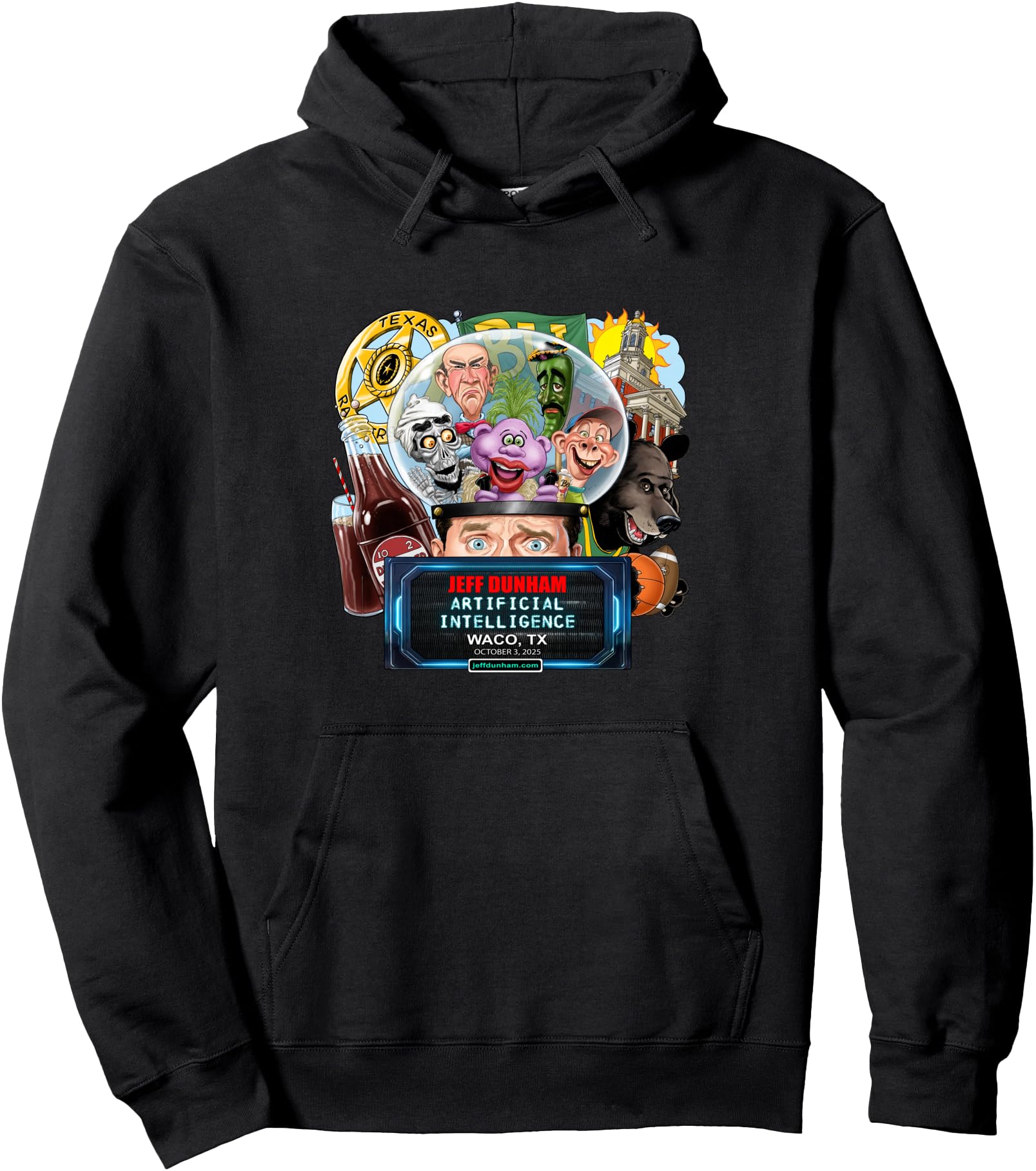 Jeff Dunham Waco, TX (2025) Pullover Hoodie