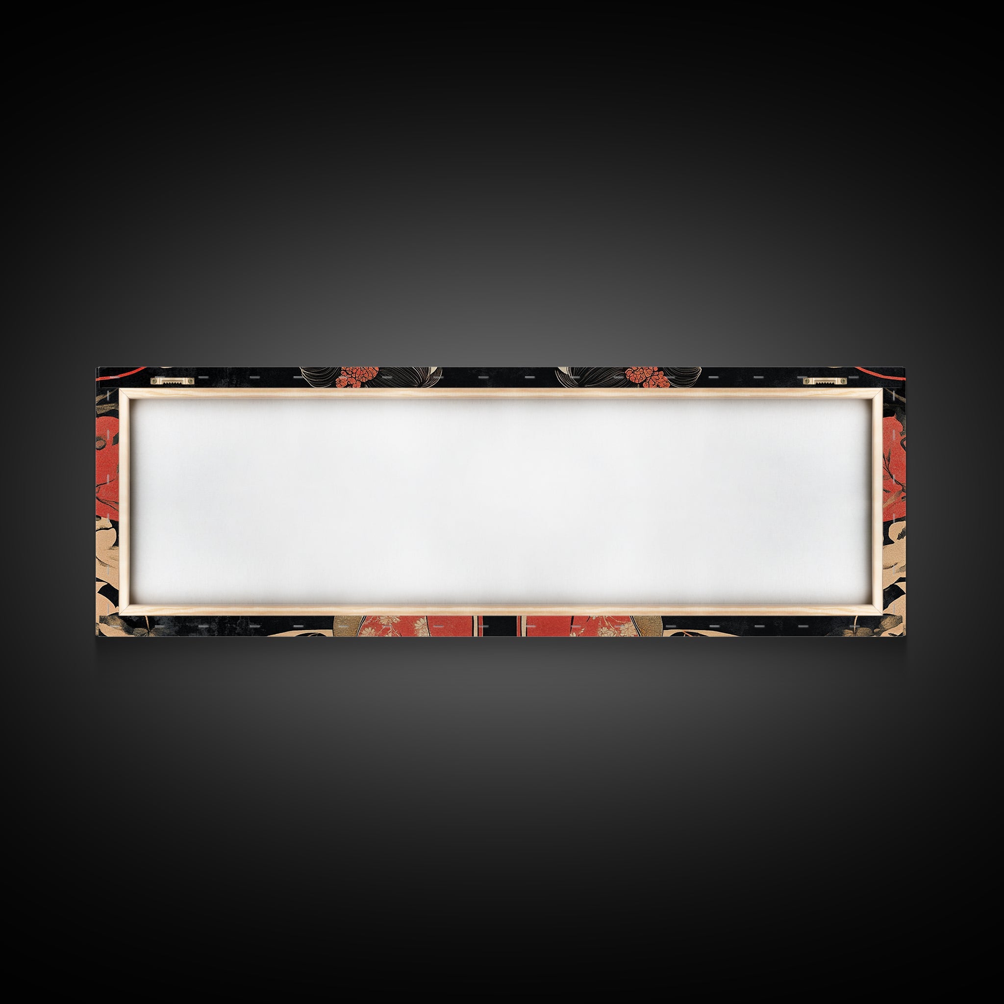 Elegant Geisha Framed Canvas Print Chinoiserie Art Nouveau Print Japanese Zen Art Gift Idea for Her Bedroom Living Room Wall Decor