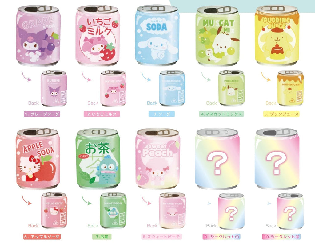Sanrio Mystery Kawaii Soda Acrylic Clip - SALE