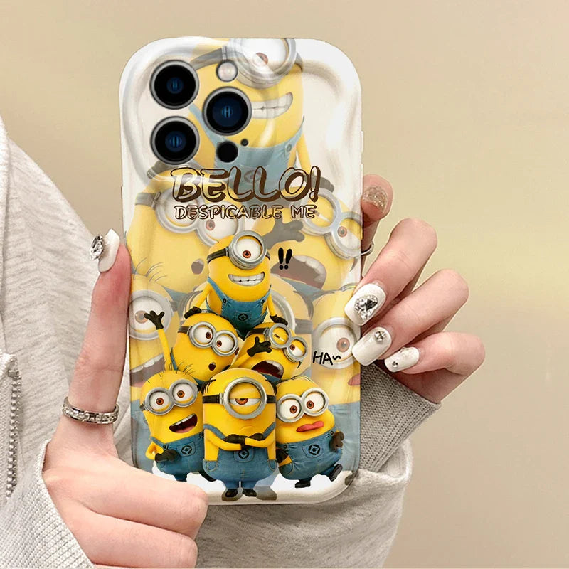 New Lovely Minions Cartoon Phone Case
