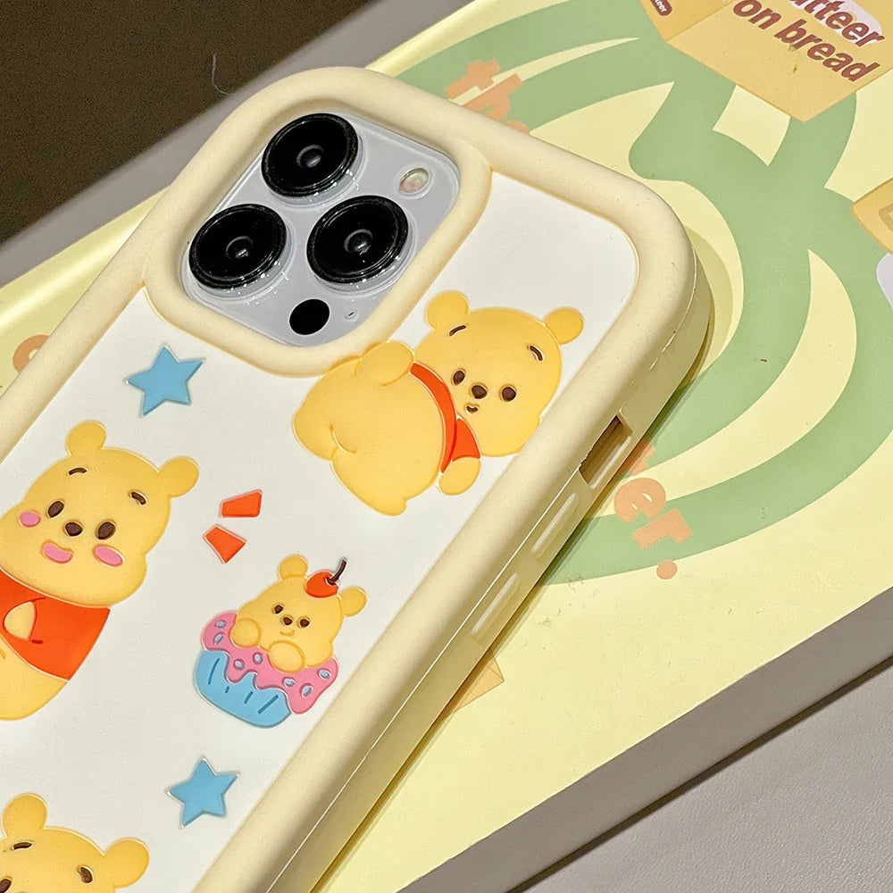 Cute Cartoon Winnie The Pooh Case Soft Silicone Cover Phone Case