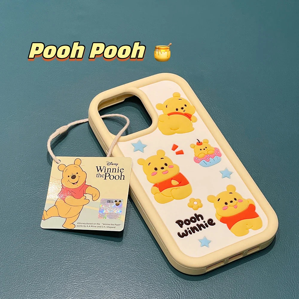Cute Cartoon Winnie The Pooh Case Soft Silicone Cover Phone Case