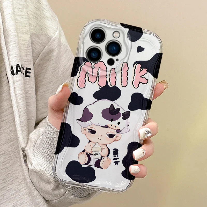 New Cute Milk Cow Cartoon Phone Case