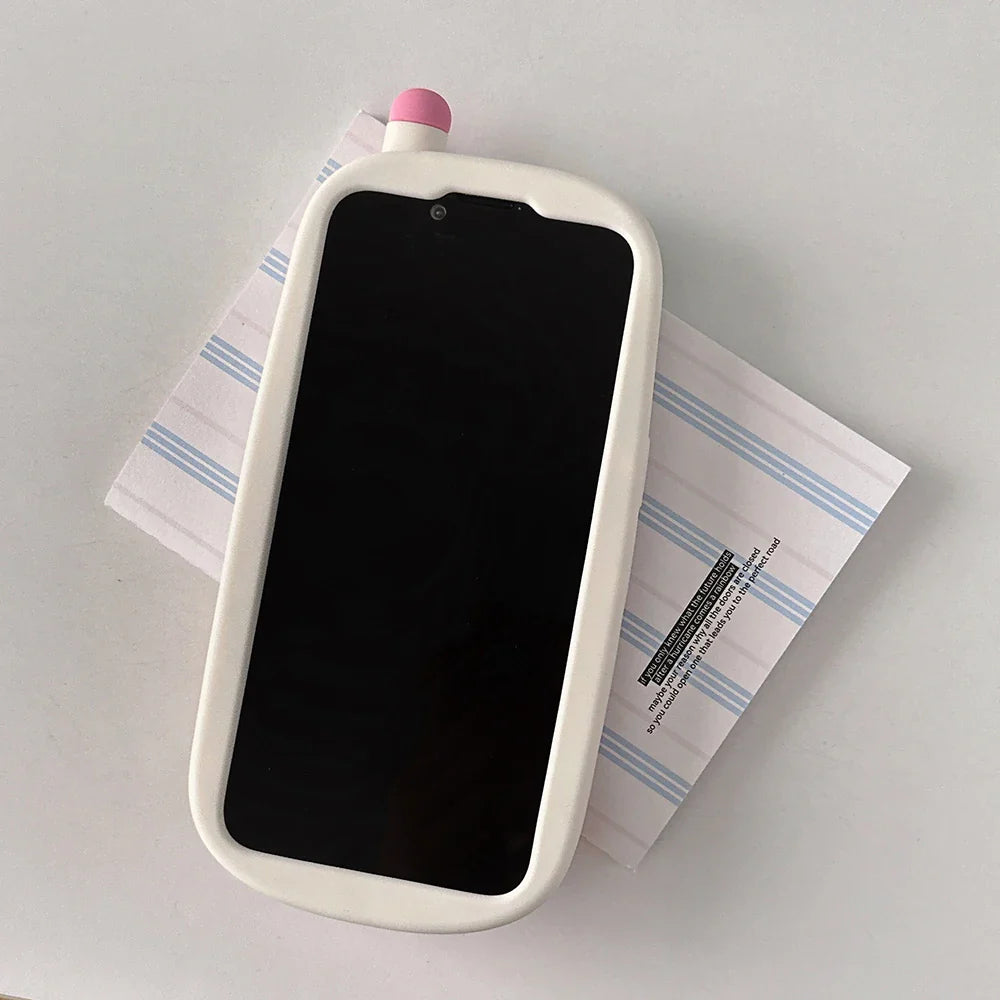 Kawaii 3D Retro Mobile Phone Design Soft Silicone Phone Case