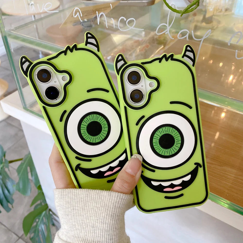 3D Monsters Soft Silicone Phone Case