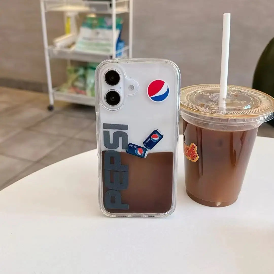 Pepsi Cola slider sand flow phone case