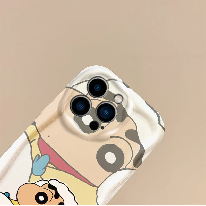 Cute Crayon Shin-chan Christmas Phone Case