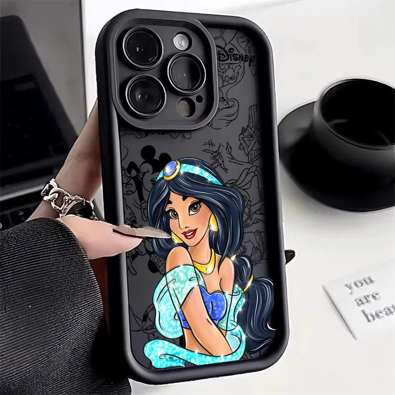 Disney Winnies Elsa Jasmine Soft Silicone Phone Case