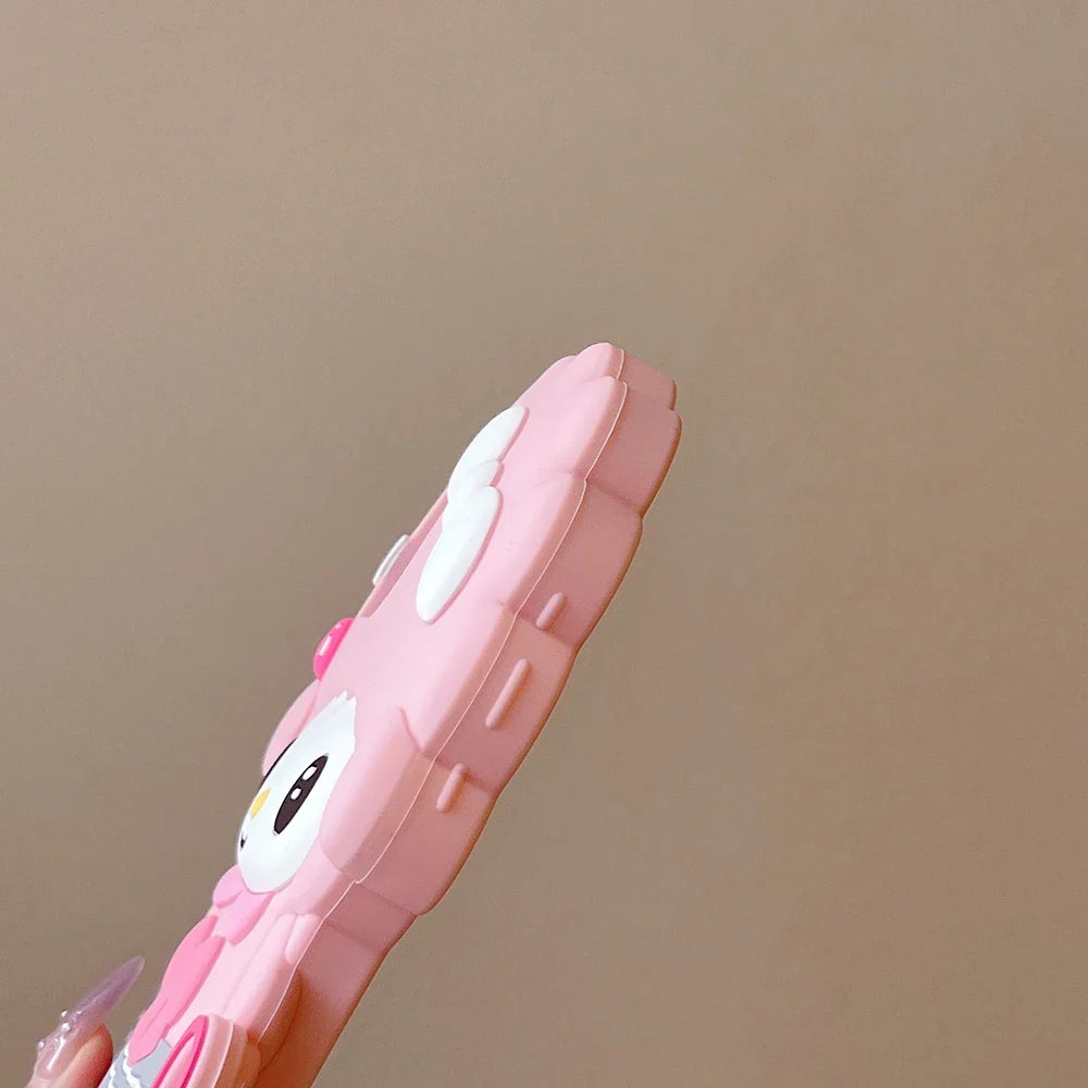 Cute 3D Cartoon My Melody Piano Soft Silicone Phone Case
