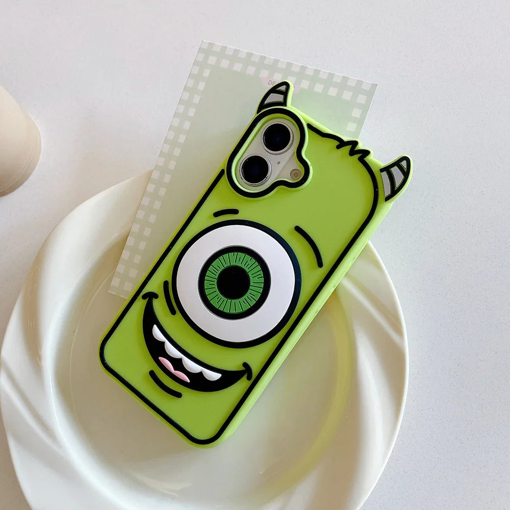 3D Monsters Soft Silicone Phone Case