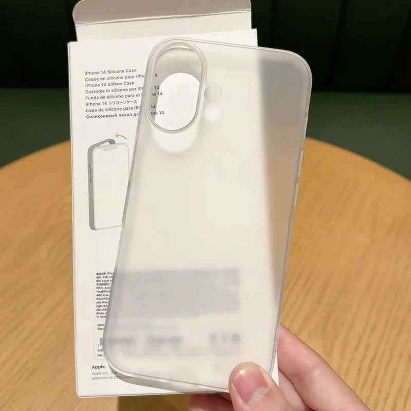 Translucent Matte Hard Plastics PC Phone Case