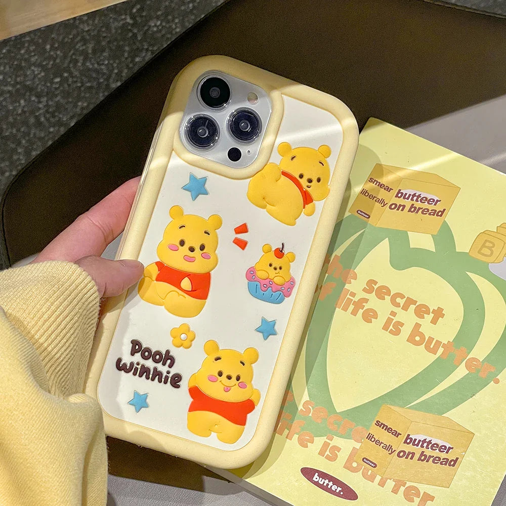 Cute Cartoon Winnie The Pooh Case Soft Silicone Cover Phone Case