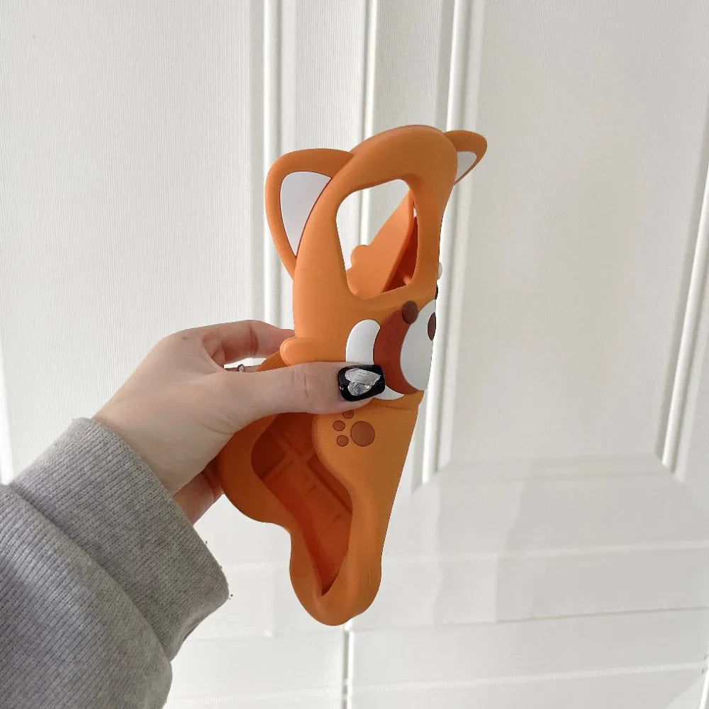 Cute Cartoon Silicone Cute Little Raccoon Suitable Phone Case