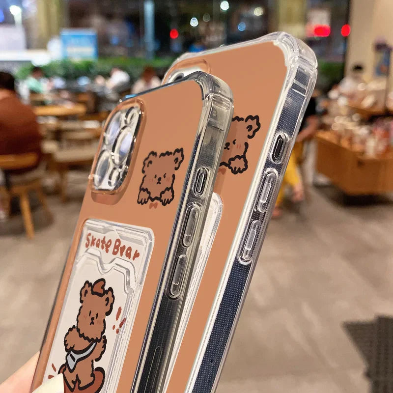 Cute Skate Bear Phone Case