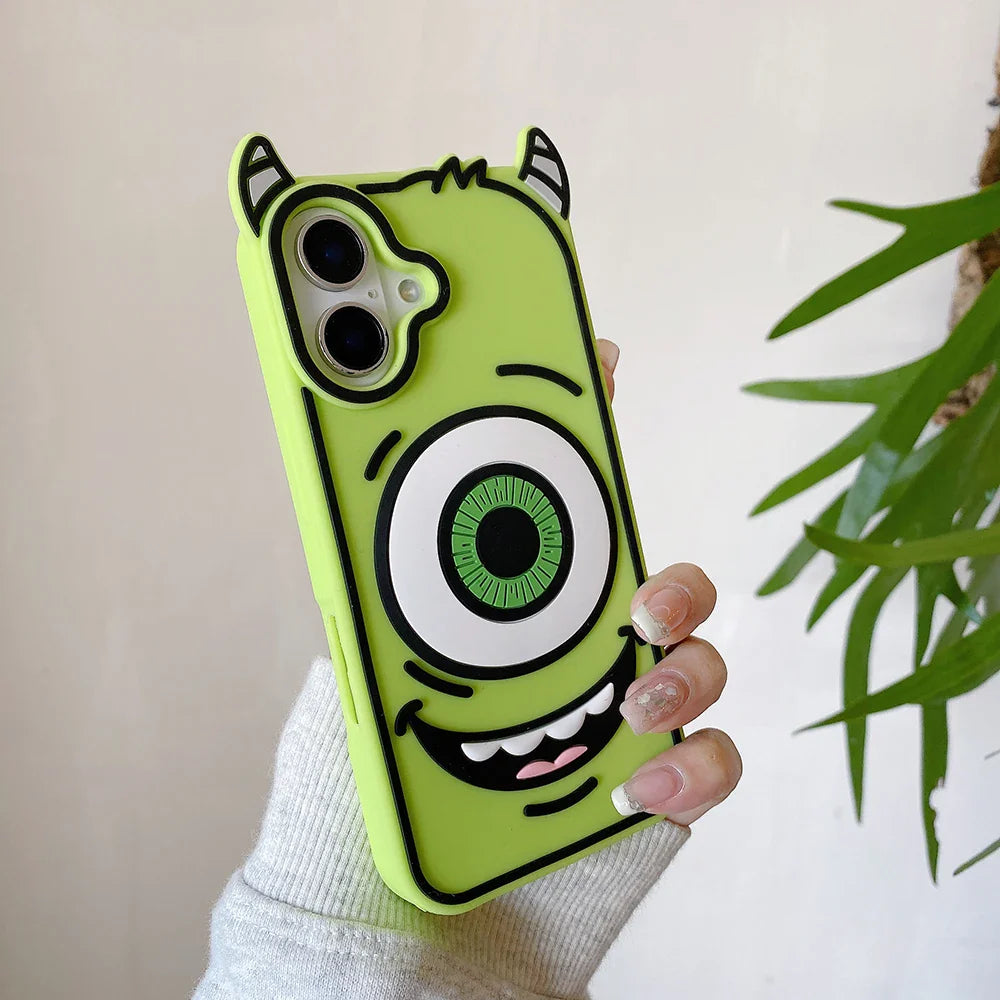 3D Monsters Soft Silicone Phone Case