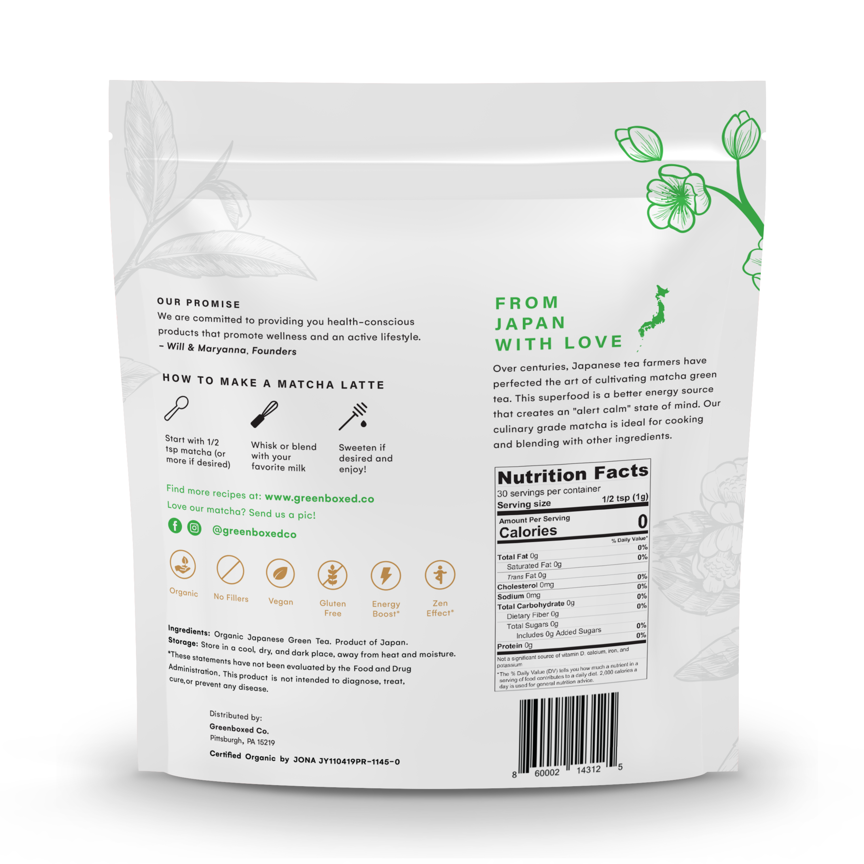 Culinary Grade Matcha, 1 oz.