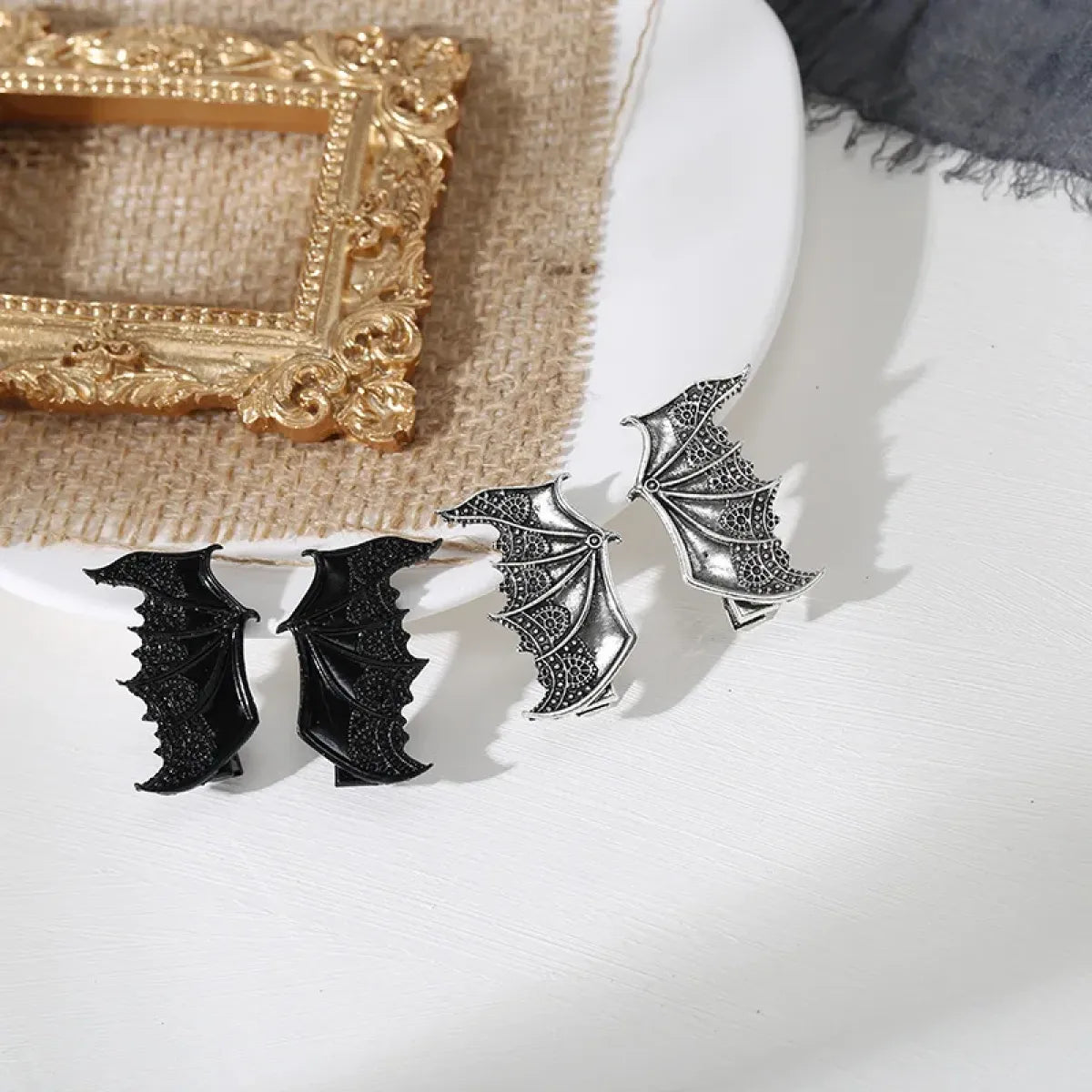 Gothic Bat Wing Hair Clip
