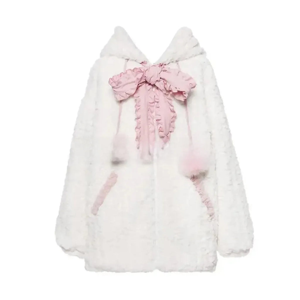 Kawaii Fuzzy Cat Ear Hoodie