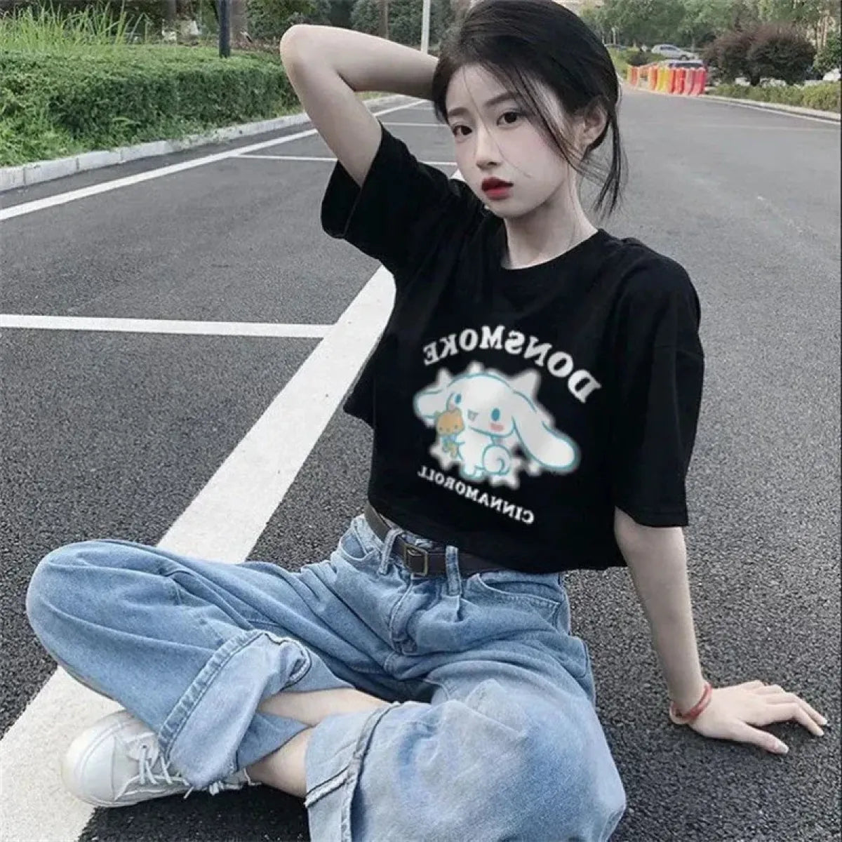 Harajuku Cinnamoroll Crop Top