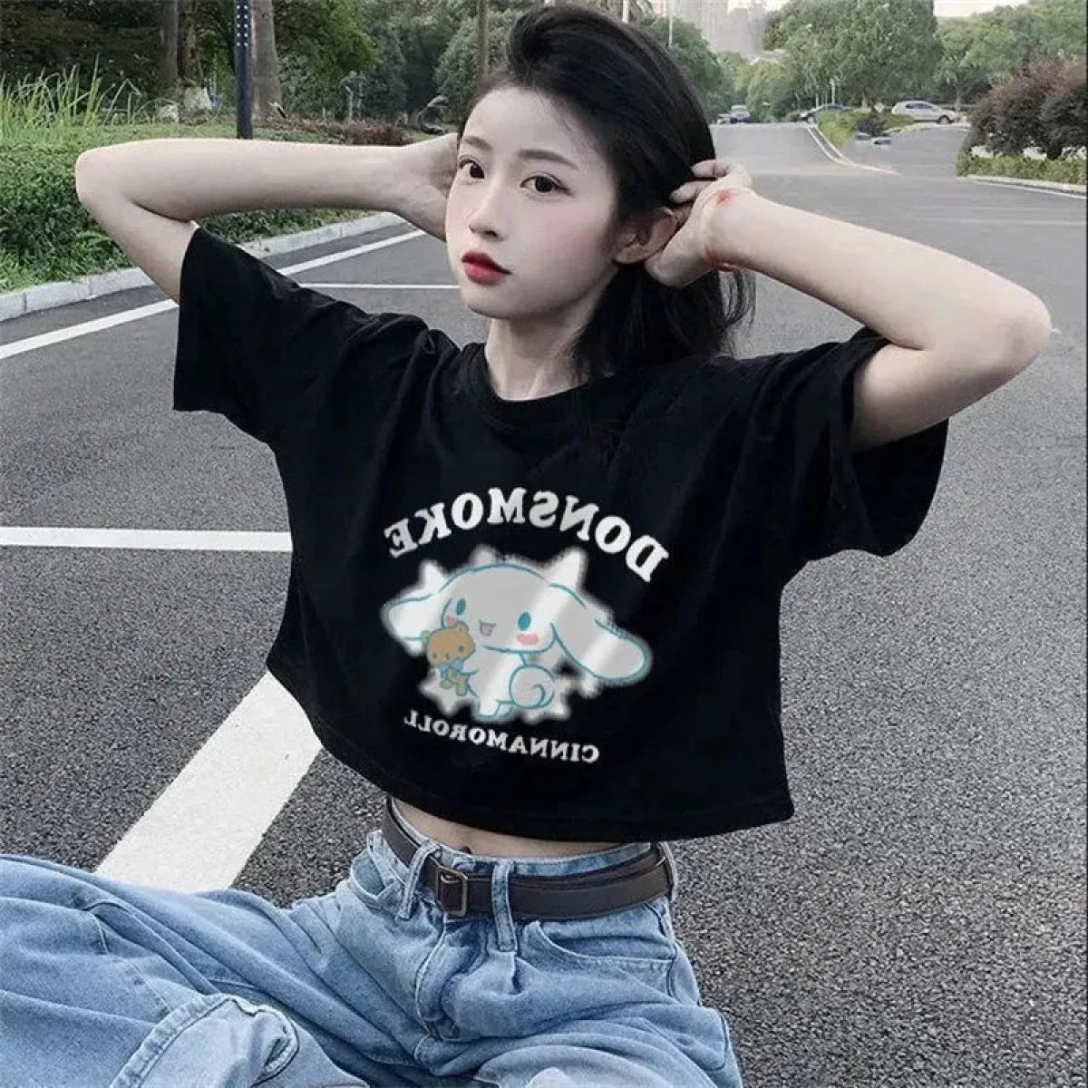 Harajuku Cinnamoroll Crop Top