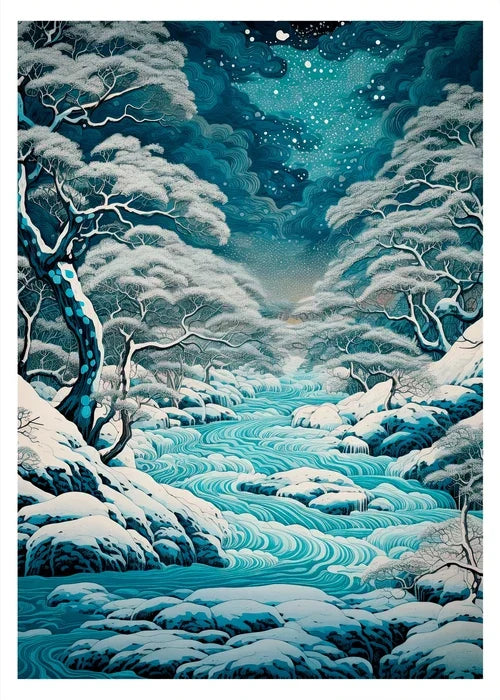 DecorBites™ Japanese Hokusai Canvas Art Print for Home Decor