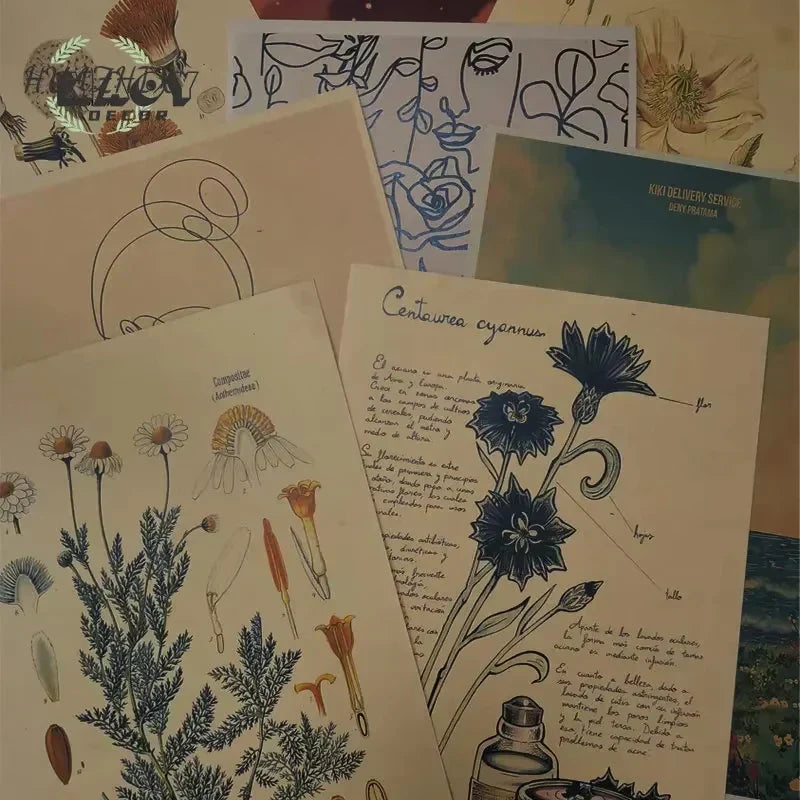 DecorBites™ Vintage Anime Posters: JoJo's Bizarre Adventure, Jujutsu Kaisen, Demon Slayer