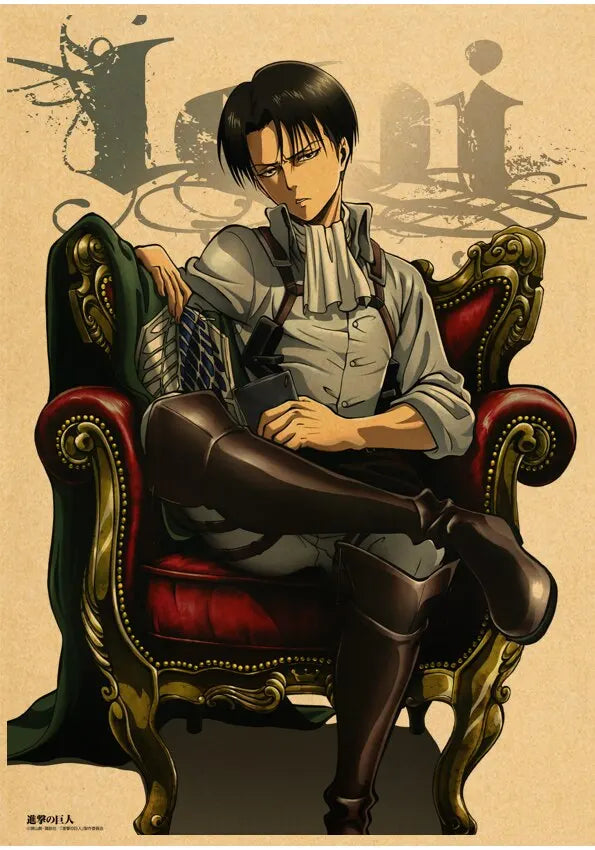 DecorBites™ Vintage Japanese Anime Attack on Titan Poster