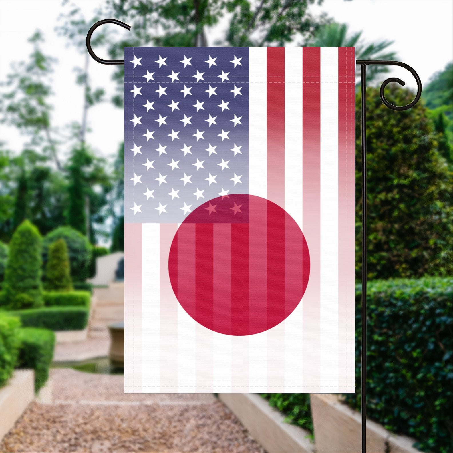 Japanese American Garden Flag
