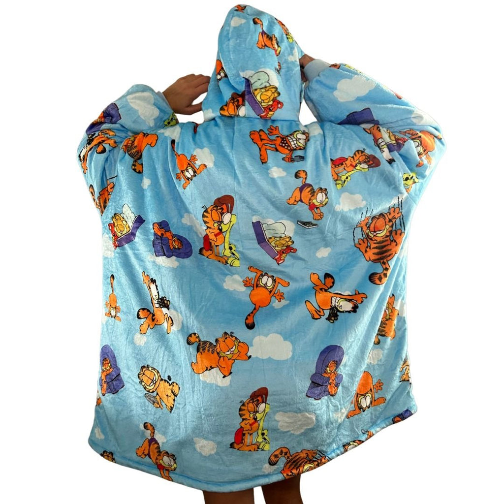 Garfield Wearable Blanket Hoodie for Kids & Adults