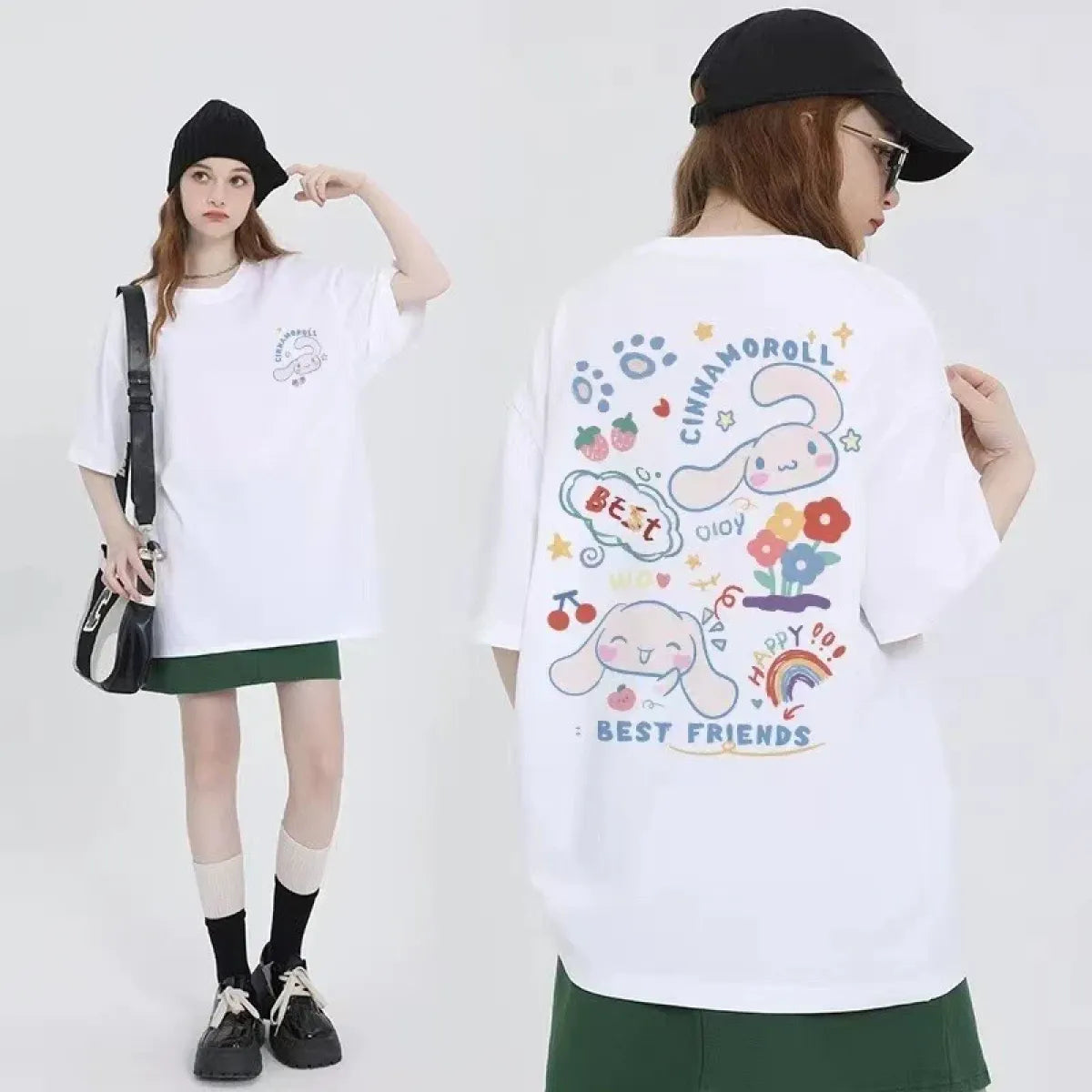 Harajuku Anime Graphic T-Shirt