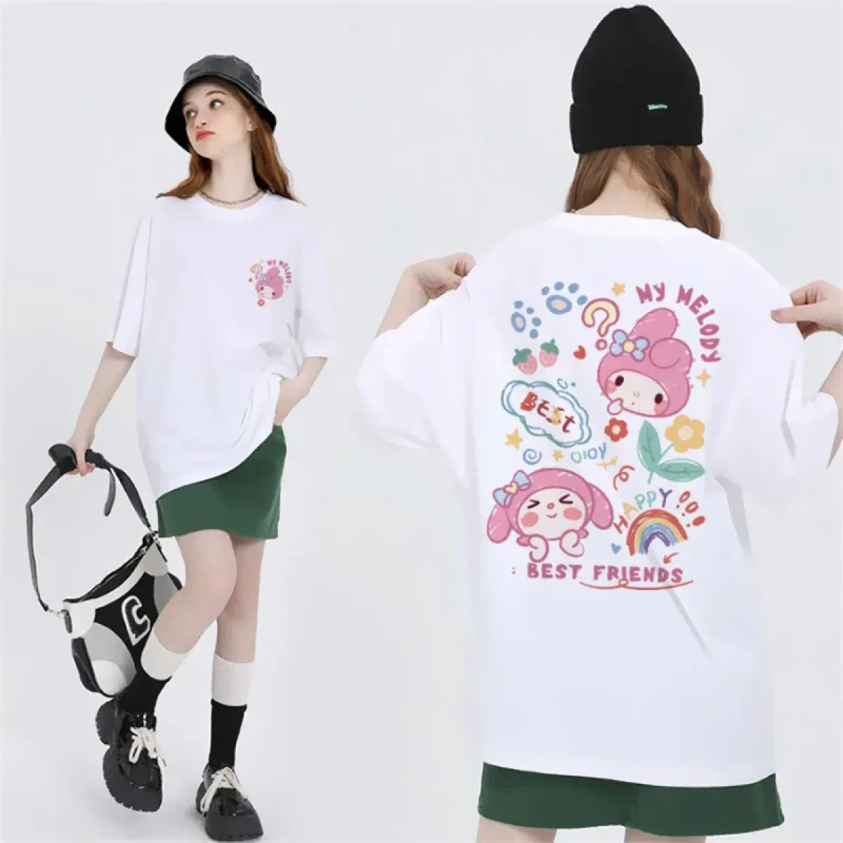 Harajuku Anime Graphic T-Shirt