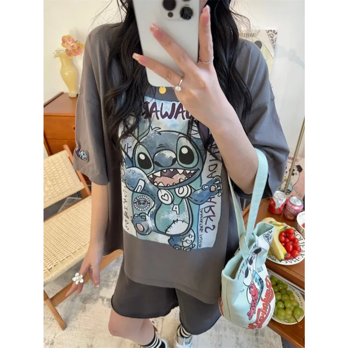 Harajuku Cartoon Graphic T-Shirt