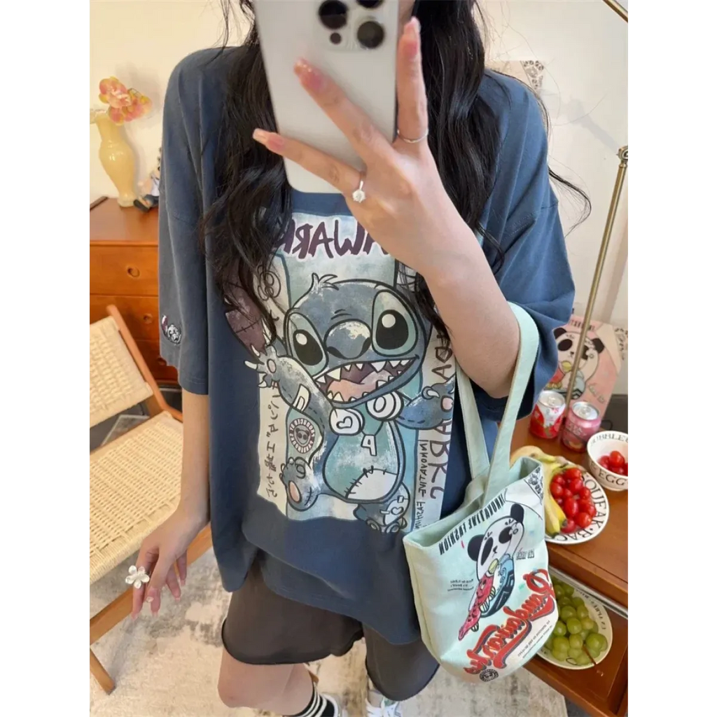 Harajuku Cartoon Graphic T-Shirt