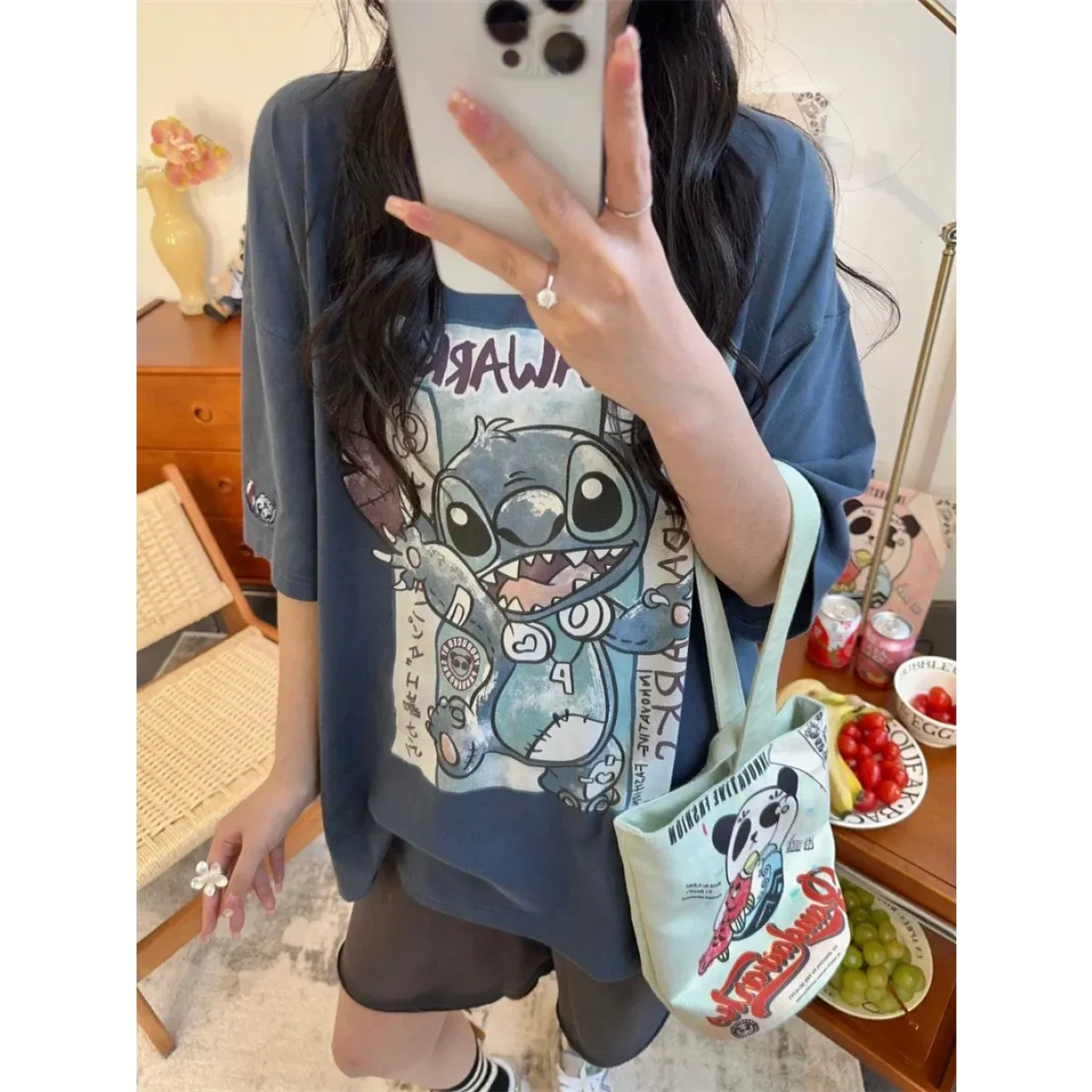 Harajuku Cartoon Graphic T-Shirt