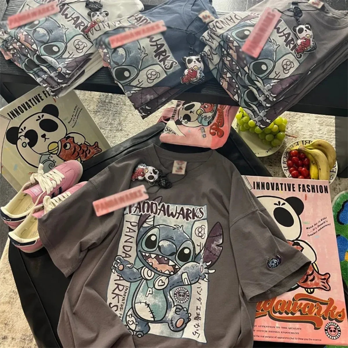 Harajuku Cartoon Graphic T-Shirt