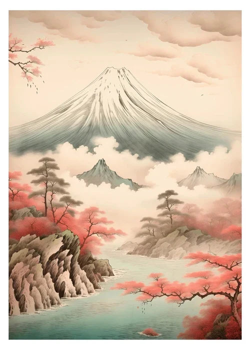 DecorBites™ Japanese Hokusai Art Poster Print for Home Decor