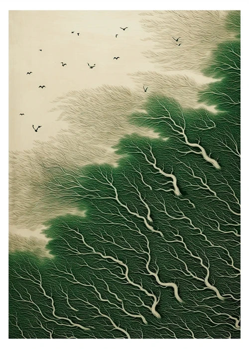 DecorBites™ Japanese Hokusai Art Poster Print for Home Decor