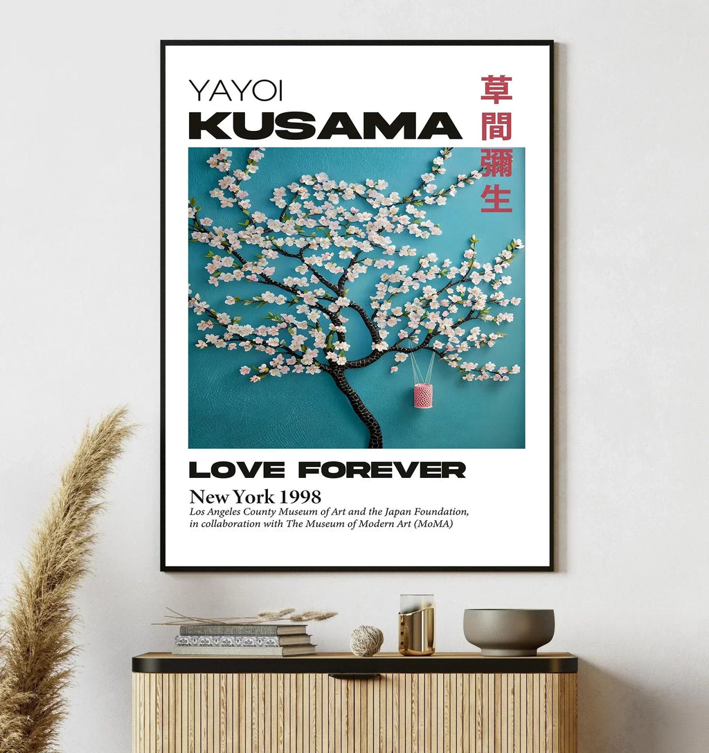 DecorBites™ Japanese Yayoi Kusama Abstract Mountain Canvas Art