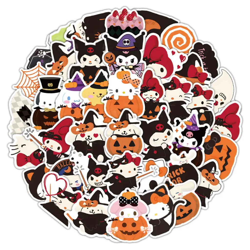 Kawaii Halloween Stickers Set