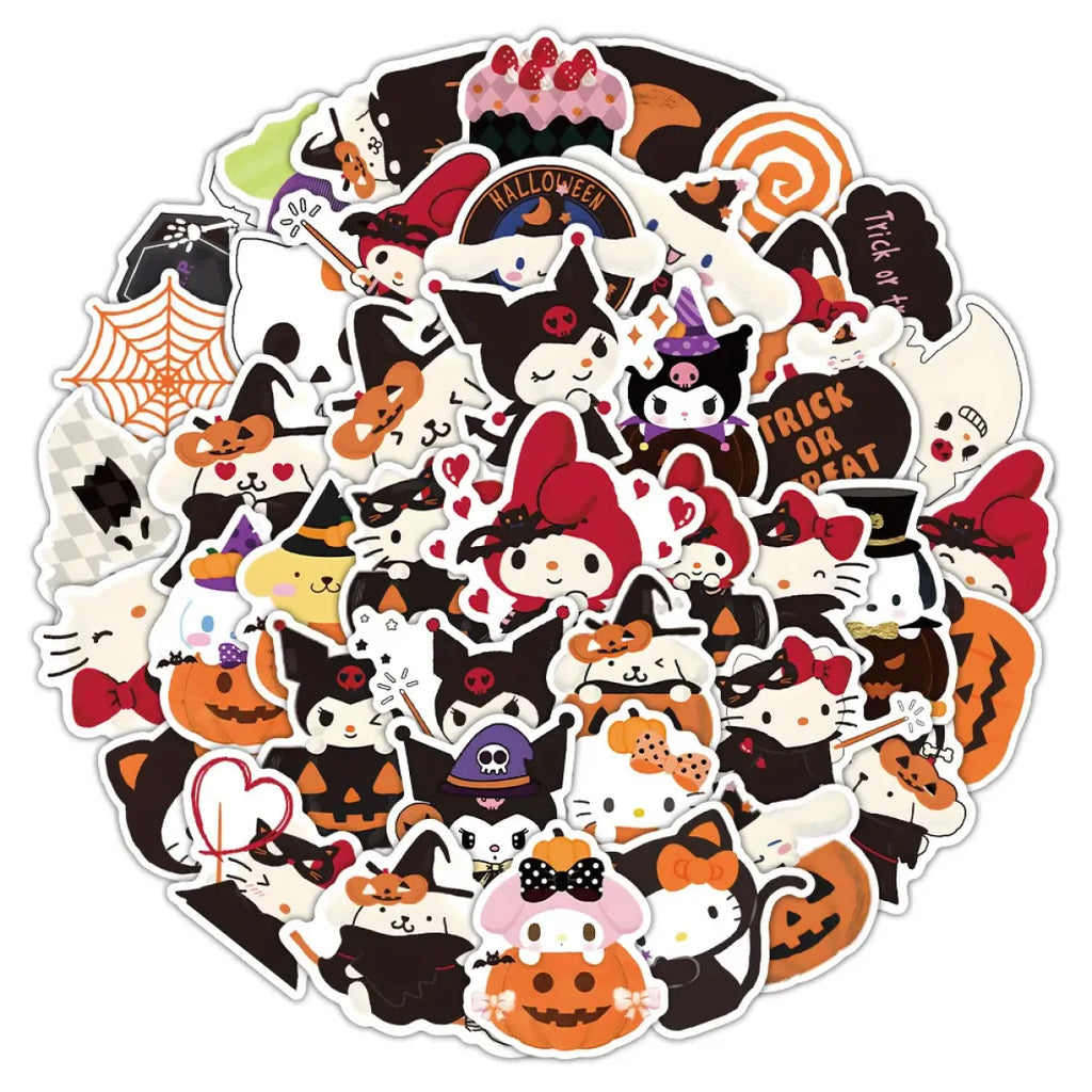Kawaii Halloween Stickers Set